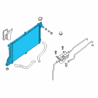 OEM 2020 Nissan Titan Radiator Assy Diagram - 21410-9FV0A