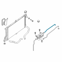 OEM 2021 Nissan Titan Hose-RESERVER Tank Diagram - 21741-EZ30B