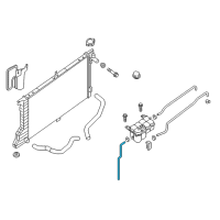 OEM 2018 Nissan Titan XD Hose-Reservoir Tank Diagram - 21744-EZ30B