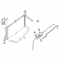 OEM 2020 Nissan Titan XD Hose-RESERVER Tank Diagram - 21742-EZ30B