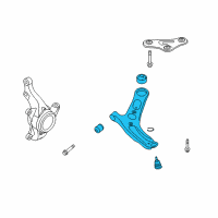 OEM Kia Forte Arm Complete-Fr LWR Diagram - 54501A7100