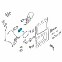 OEM Nissan NV3500 Door Inside Handle Assembly Driver Side Diagram - 80671-0M001