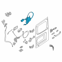 OEM 2020 Nissan NV3500 Remote Control-Back Door Lock, RH Diagram - 90504-1PA1A