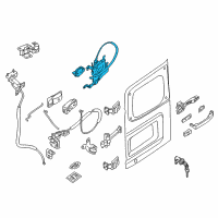 OEM 2017 Nissan NV2500 Remote Control-Back Door Lock, RH Diagram - 90504-1PA1A