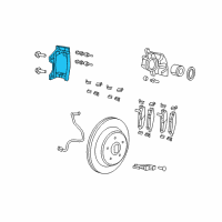 OEM Jeep Liberty Adapter-Disc Brake CALIPER Diagram - 68003775AA