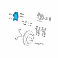 OEM 2008 Jeep Wrangler Adapter-Disc Brake CALIPER Diagram - 68003775AA