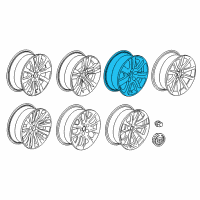 OEM 2014 Cadillac CTS Wheel Diagram - 23122160