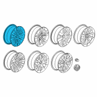 OEM Cadillac CTS Wheel Diagram - 20995605