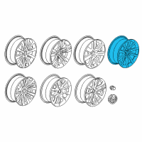 OEM 2019 Cadillac CTS Wheel Diagram - 22979577