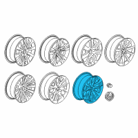 OEM 2017 Cadillac CTS Wheel Diagram - 22942961