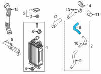 OEM Kia Sorento Hose-RCV, RH Diagram - 282762M300