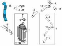 OEM 2022 Hyundai Tucson PIPE-I/C OUTLET Diagram - 28260-2M410