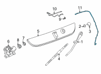 OEM Cadillac Escalade Washer Hose Diagram - 84830105