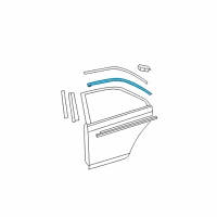 OEM 2007 Toyota Camry Upper Molding Diagram - 75763-06040