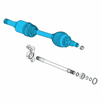 OEM Buick Regal TourX Axle Assembly Diagram - 84527907