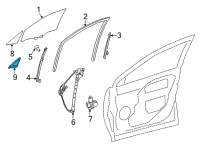 OEM Toyota Corolla Cross Weatherstrip Diagram - 68215-0A040