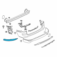 OEM 2017 BMW X1 Rear Reflector, Rear Left Diagram - 61-61-7-355-547