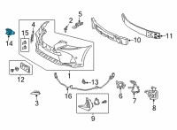 OEM 2021 Lexus IS350 Sensor, Ultrasonic Diagram - 89341-33220-X8