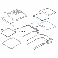 OEM 2019 Lincoln MKZ Rear Weatherstrip Diagram - DP5Z-5451884-B