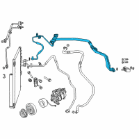 OEM Ram Line-A/C Suction And Liquid Diagram - 68231313AD