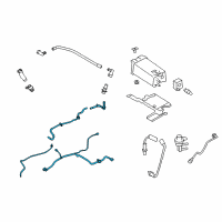 OEM 2012 Ford Flex Canister Hose Diagram - AE9Z-9C015-C