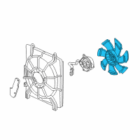 OEM Acura TLX Fan, Cooling Diagram - 38611-R40-A02