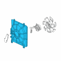 OEM Acura Shroud Diagram - 38615-5A2-A02