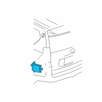 OEM 2022 Lexus GX460 Sensor, Blind Spot M Diagram - 88162-60081