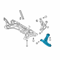 OEM 2011 Ford Fiesta Lower Control Arm Diagram - BE8Z-3079-C