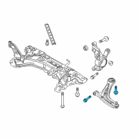 OEM 2019 Ford Fiesta Lower Control Arm Lower Bolt Diagram - -W703432-S900
