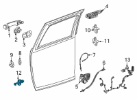 OEM 2022 Chevrolet Tahoe Door Check Diagram - 84286486