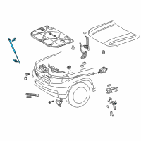 OEM 2011 Toyota Land Cruiser Support Cylinder Diagram - 53440-69145