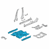 OEM Honda HR-V FLOOR, FR Diagram - 65100-T7W-A02ZZ