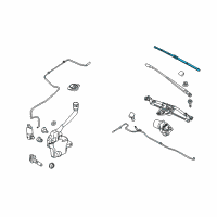 OEM Lincoln MKS Wiper Blade Diagram - 8A5Z-17528-A