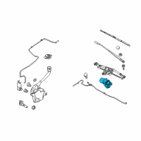 OEM 2014 Lincoln MKS Wiper Motor Diagram - DG1Z-17508-A