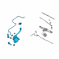 OEM 2013 Lincoln MKS Reservoir Assembly Diagram - DA5Z-17618-D