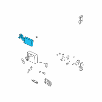 OEM 2002 Hyundai Elantra Core & Seal Assembly-Heater Diagram - 97138-2D000