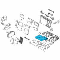 OEM 2012 BMW 335i Seat Upholstery, Right Diagram - 52-20-9-113-030