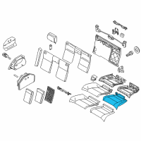 OEM 2013 BMW M3 Seat Upholstery, Left Diagram - 52-20-9-113-029