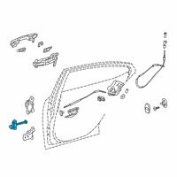 OEM 2019 Lexus ES300h Check Assembly, RR Door Diagram - 68630-06190