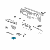 OEM 1999 Honda Odyssey Cup Holder (Mild Beige) Diagram - 77232-S0X-A01ZC