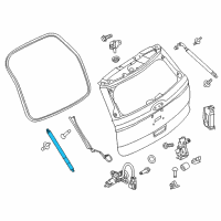 OEM Ford Police Interceptor Utility Support Cylinder Diagram - BB5Z-78406A10-C