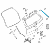 OEM 2015 Ford Police Interceptor Utility Actuator Diagram - FB5Z-14B351-A