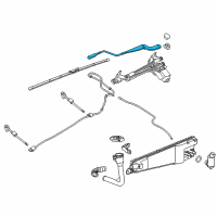 OEM 2017 Chevrolet SS Wiper Arm Diagram - 92256528