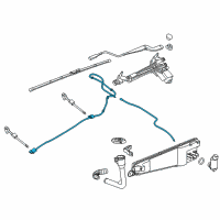 OEM 2014 Chevrolet SS Washer Hose Diagram - 92282277