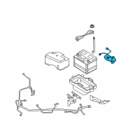 OEM 2011 Mercury Mariner Positive Cable Diagram - AL8Z-14300-BA
