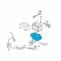 OEM 2011 Ford Escape Battery Tray Diagram - BL8Z-10732-A
