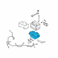 OEM 2011 Mercury Mariner Battery Tray Diagram - BL8Z-10732-A