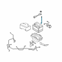 OEM 2008 Ford Escape Battery Holder Bolt Diagram - -W707139-S439