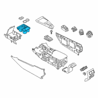 OEM 2020 Infiniti QX50 Holder-Cup, Console Box Diagram - 68431-5NA0A